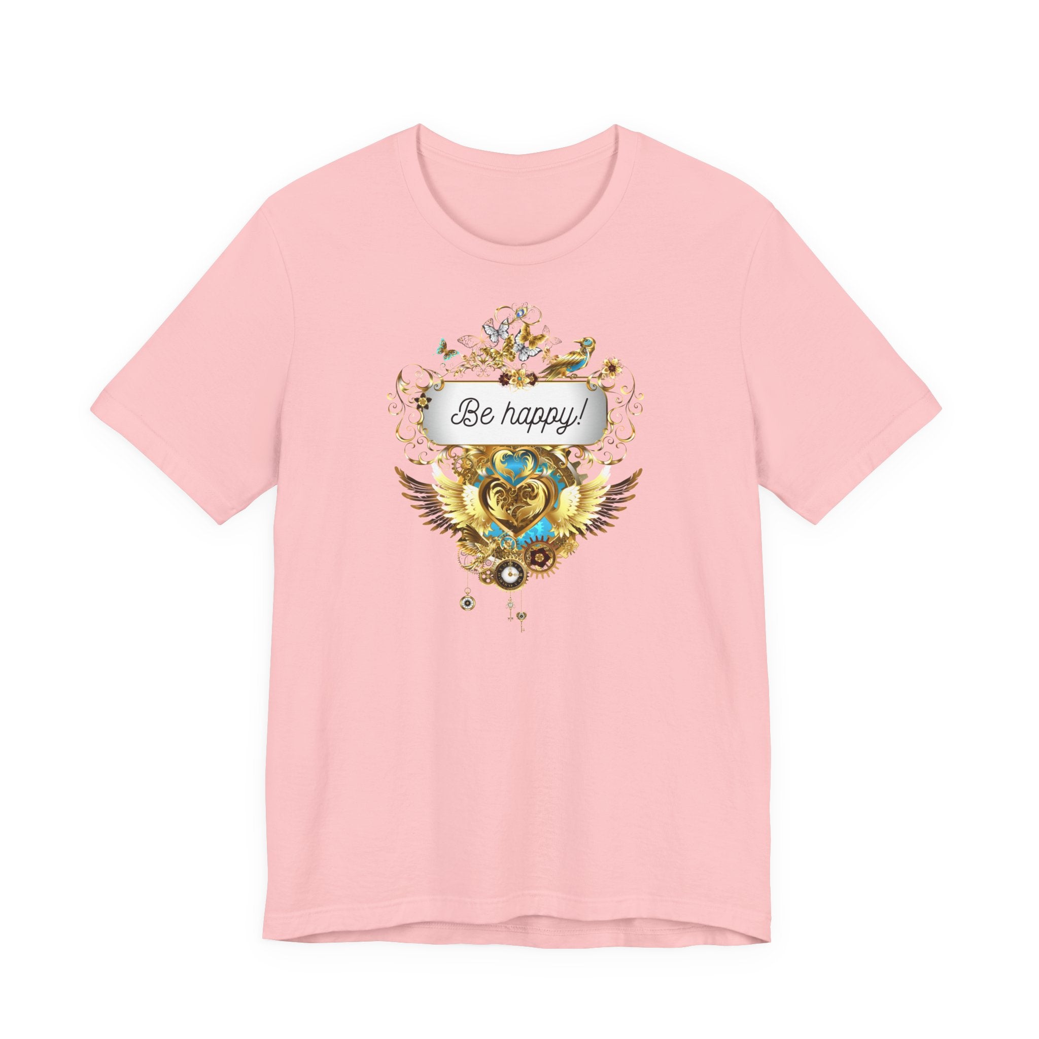 Be Happy - Spirituelles Damen T-Shirt - Divine DeSein