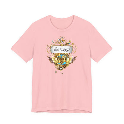 Be Happy - Spirituelles Damen T-Shirt - Divine DeSein