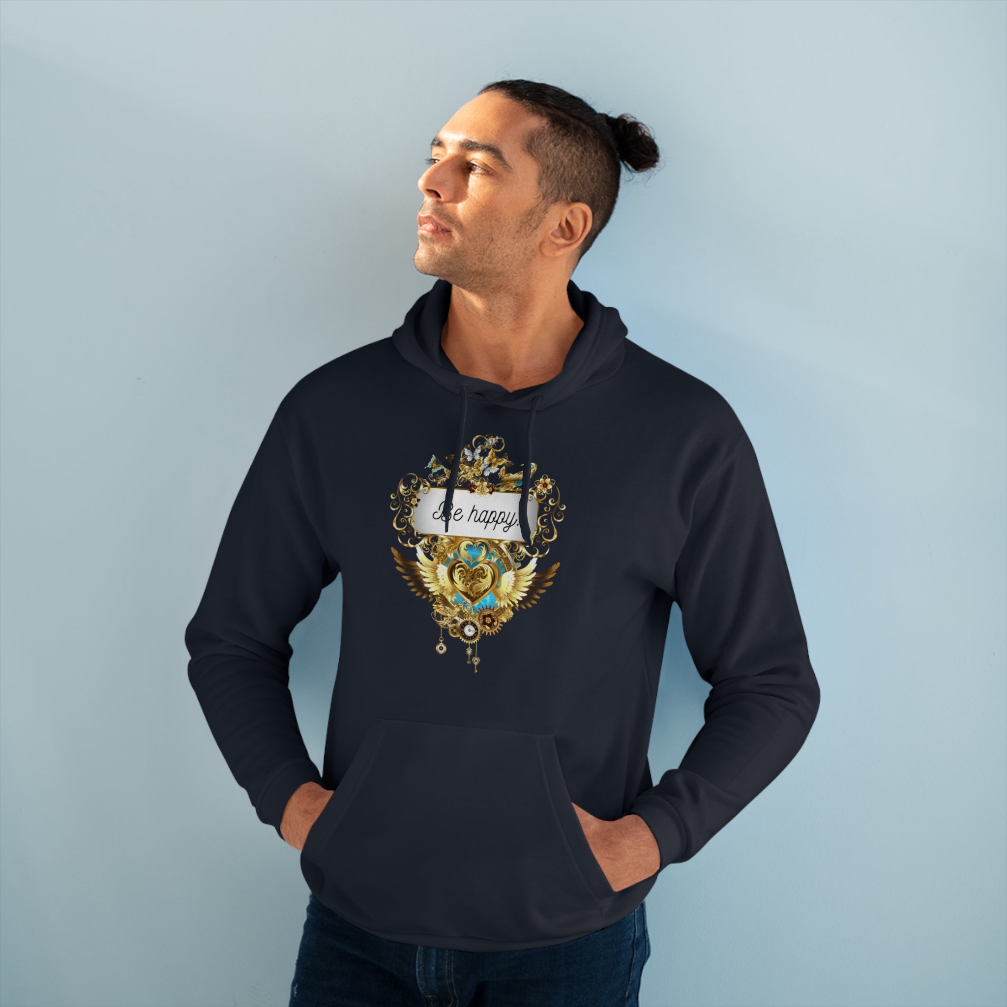 Be Happy kuscheliger Kapuzen Pullover Hoodie - Divine DeSein
