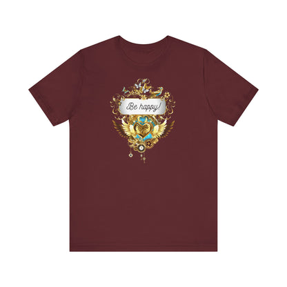 Be Happy - Spirituelles Damen T-Shirt - Divine DeSein
