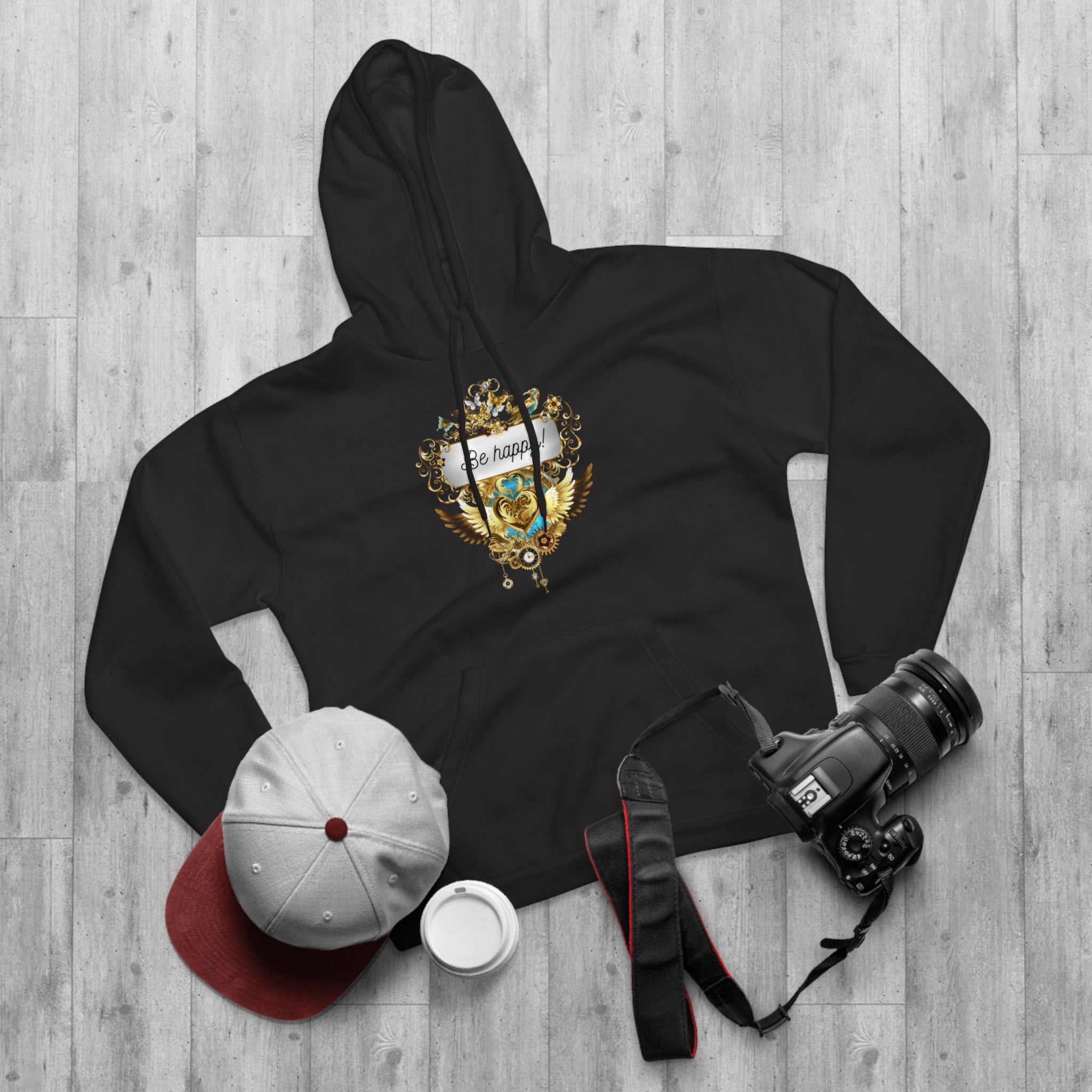 Be Happy kuscheliger Kapuzen Pullover Hoodie - Divine DeSein