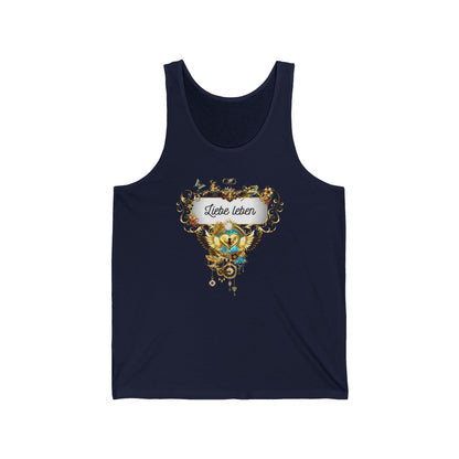 Damentop "Liebe Leben" Statement Top aus Bio-Baumwolle - Divine DeSein