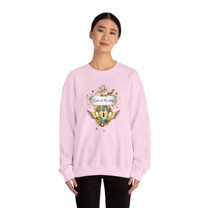 Love is the way - Spirituelles Wohlfühl Sweatshirt