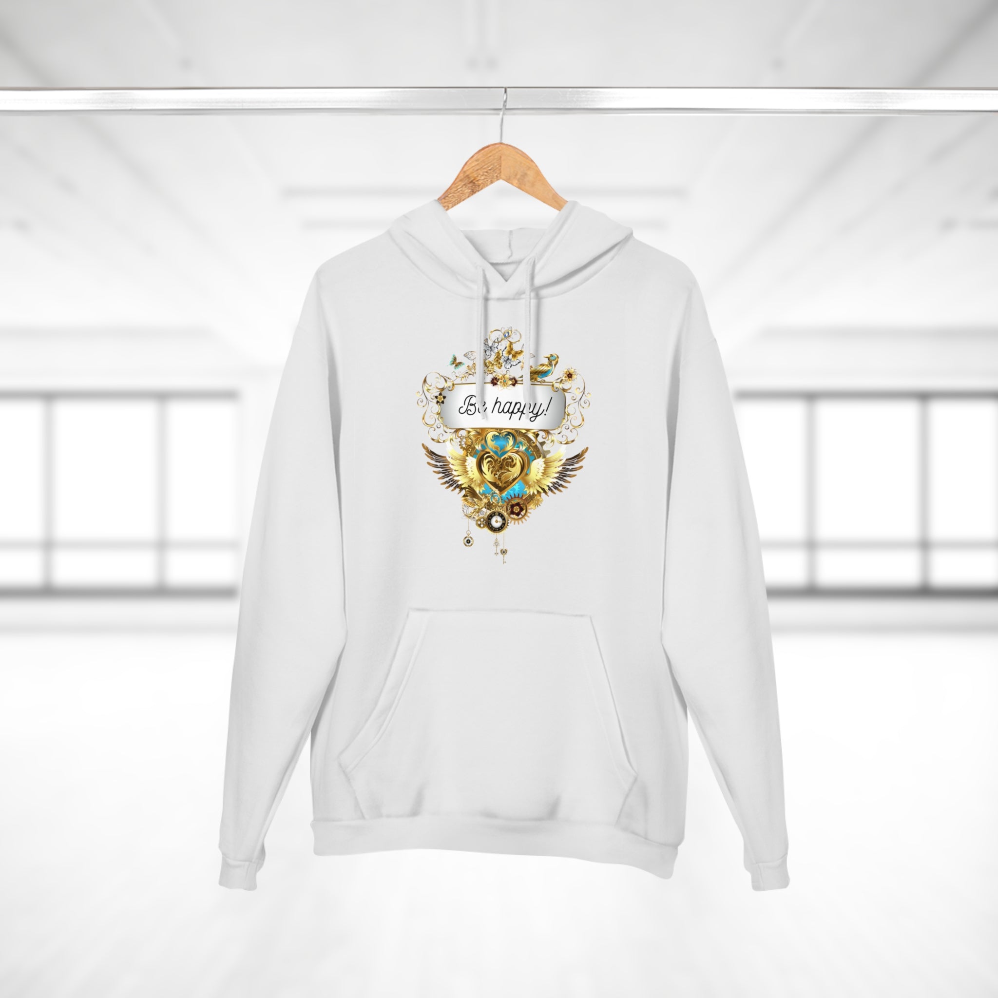 Be Happy kuscheliger Kapuzen Pullover Hoodie - Divine DeSein