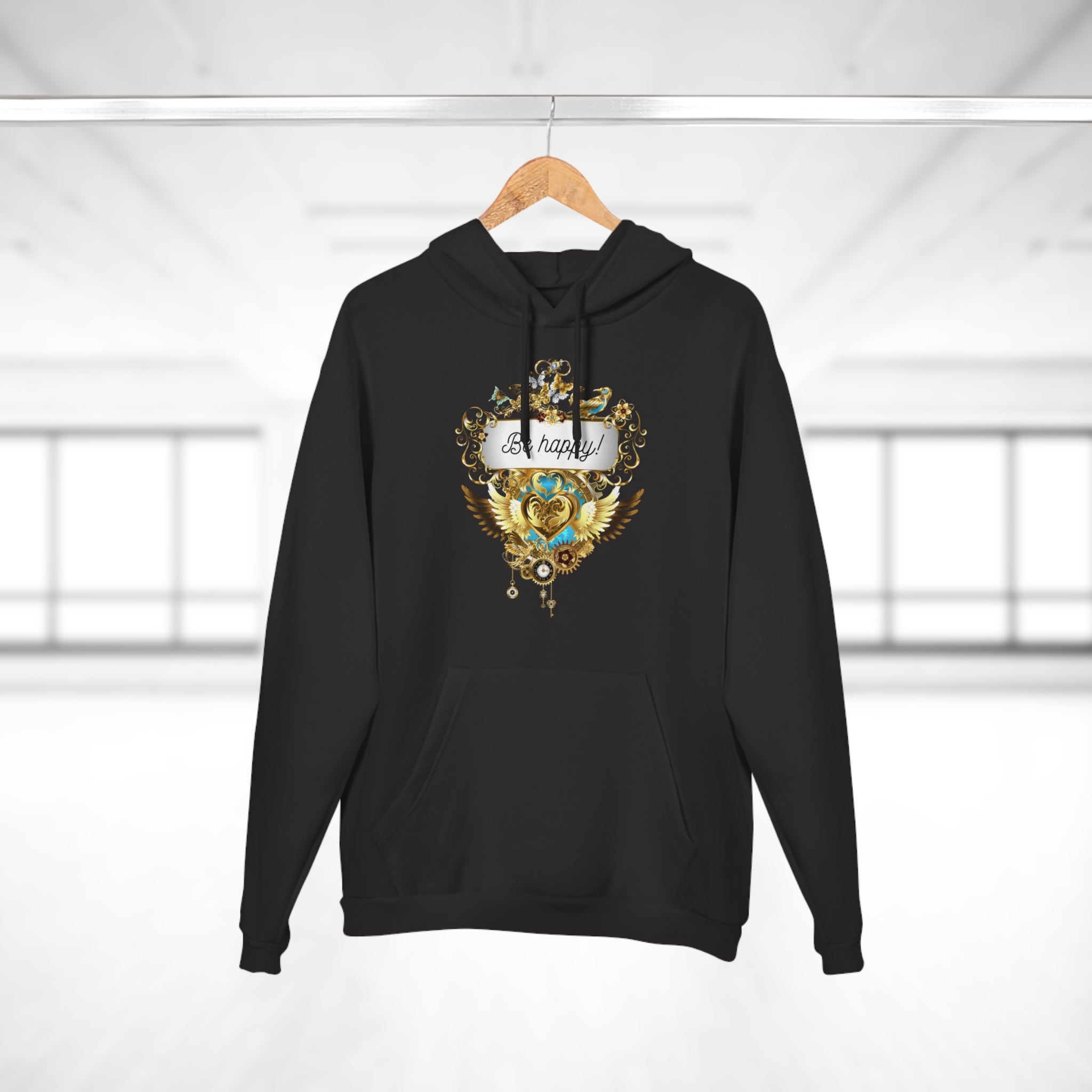 Be Happy kuscheliger Kapuzen Pullover Hoodie - Divine DeSein