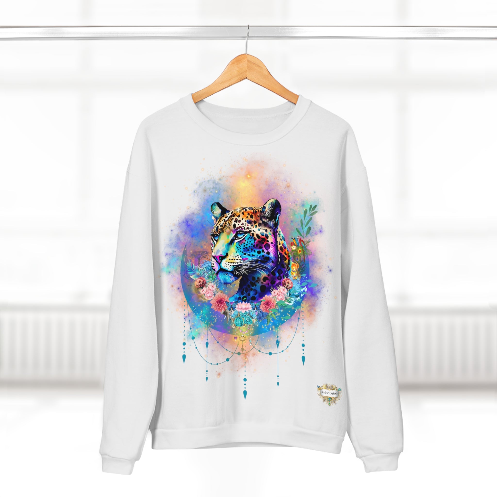 Bagheera´s Zauber Unisex Sweatshirt mit Designer-Leopardenprint