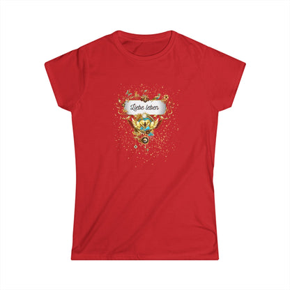 Liebe leben - figurbetontes Damenshirt mit Statement für die Liebe - Divine DeSein