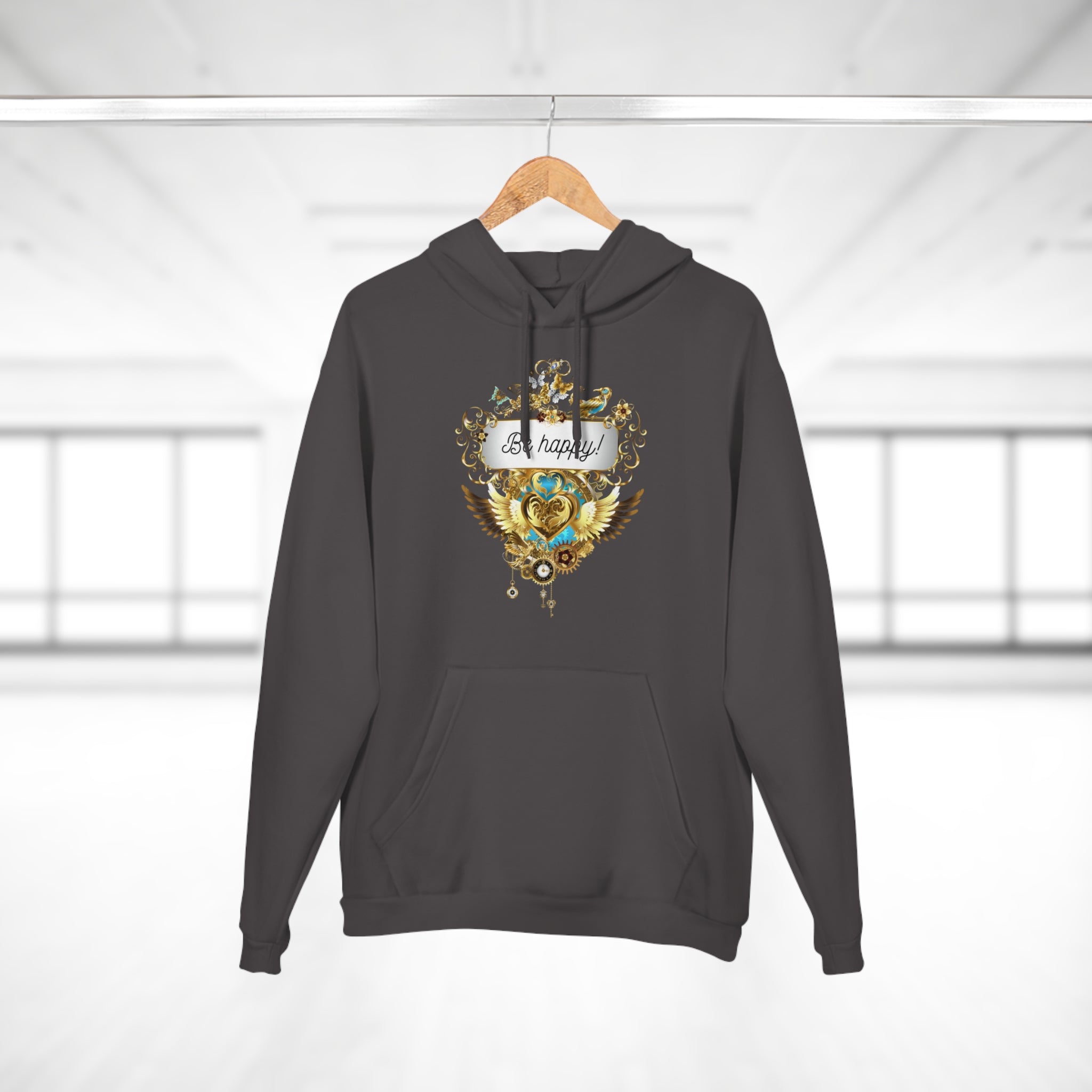 Be Happy kuscheliger Kapuzen Pullover Hoodie - Divine DeSein