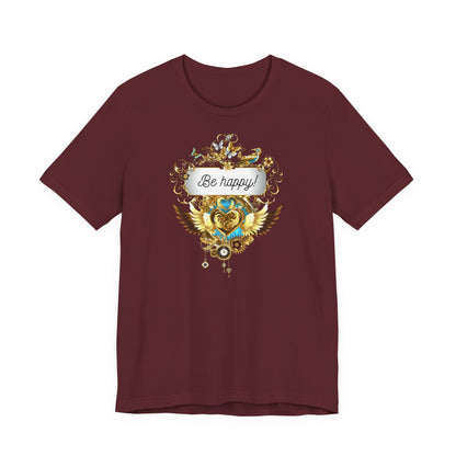 Be Happy - Spirituelles Damen T-Shirt - Divine DeSein