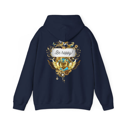 Be Happy - Kuscheliger Statement Hoodie