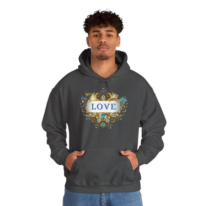 LOVE - Kuscheliger Statement Hoodie für Männer - Divine DeSein