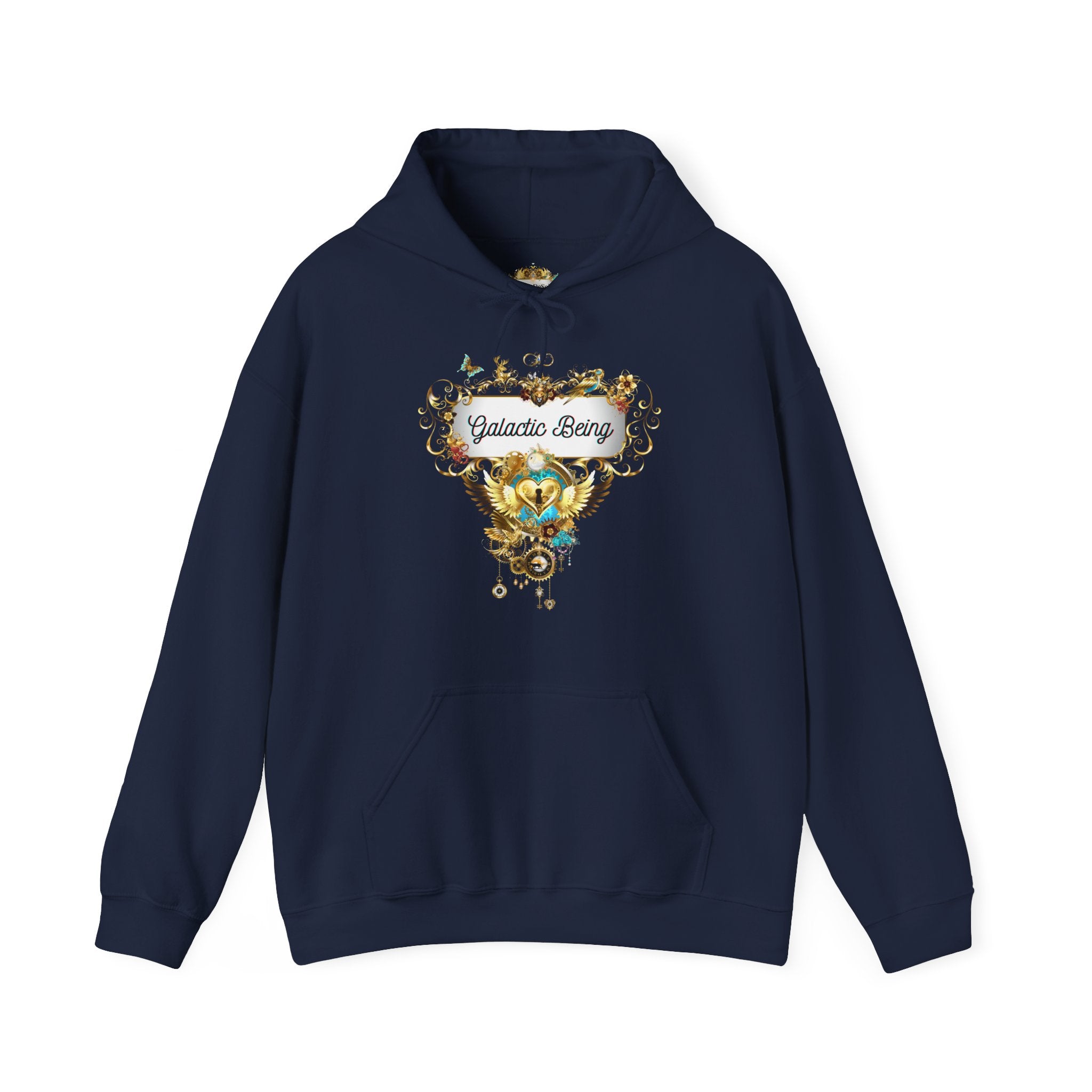 Galactic Being - Kuscheliger Statement Hoodie für Männer - Divine DeSein
