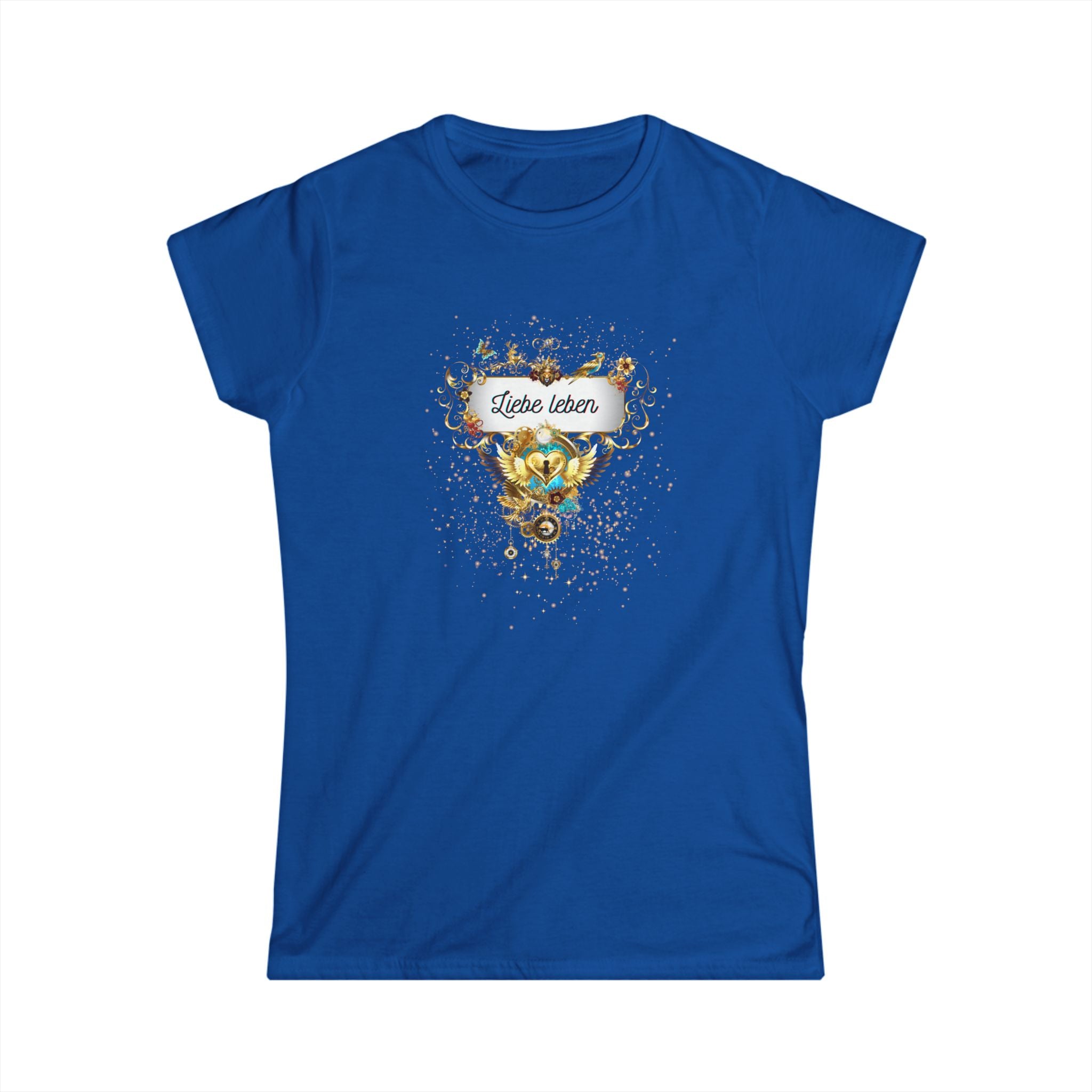 Liebe leben - figurbetontes Damenshirt mit Statement für die Liebe - Divine DeSein