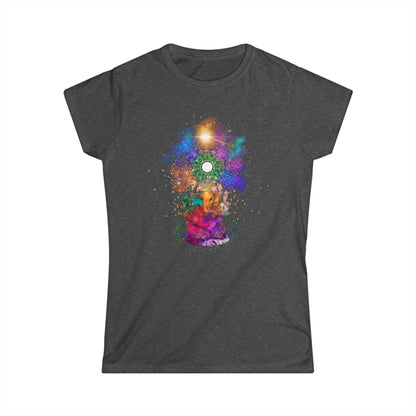 Ganesha - Spirituelles Damen T-Shirt mit indischem Elefantengott - Divine DeSein