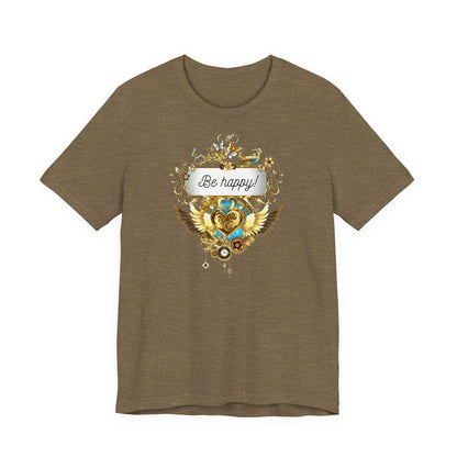 Be Happy - Spirituelles Damen T-Shirt - Divine DeSein