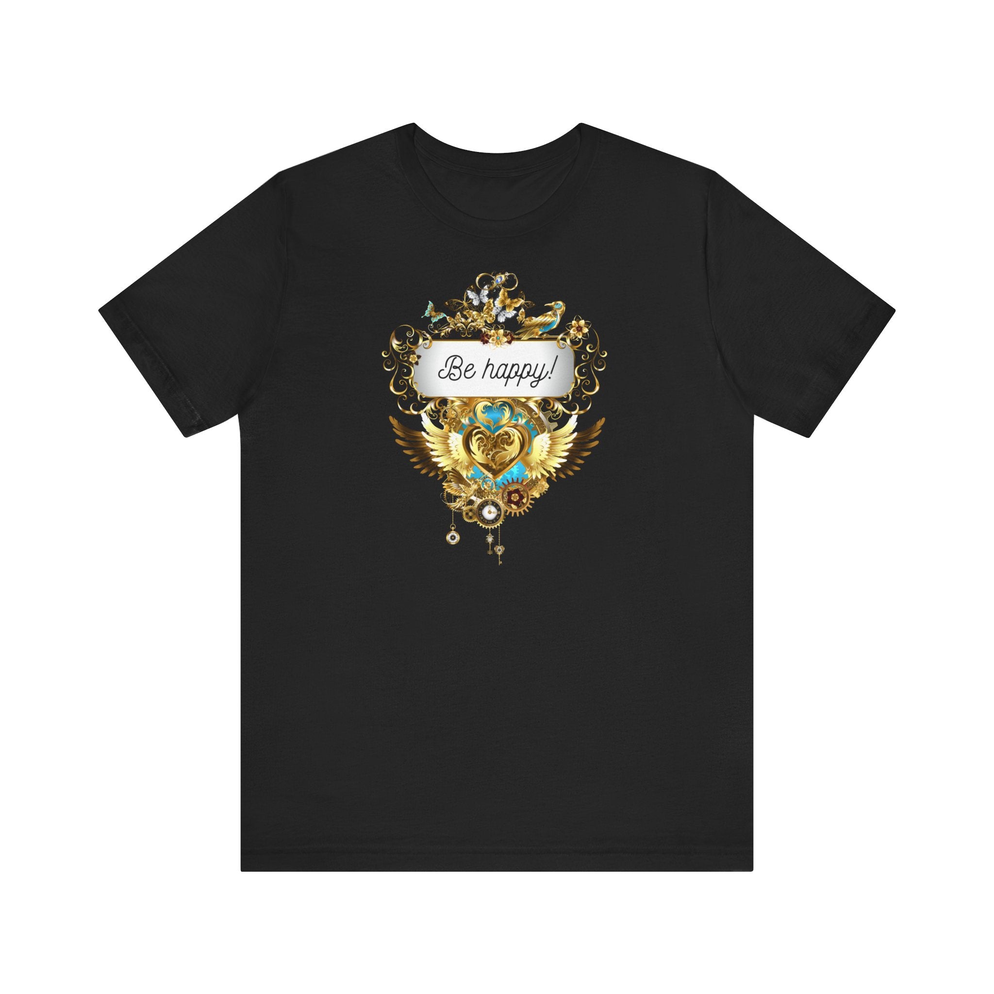 Be Happy - Spirituelles Damen T-Shirt - Divine DeSein