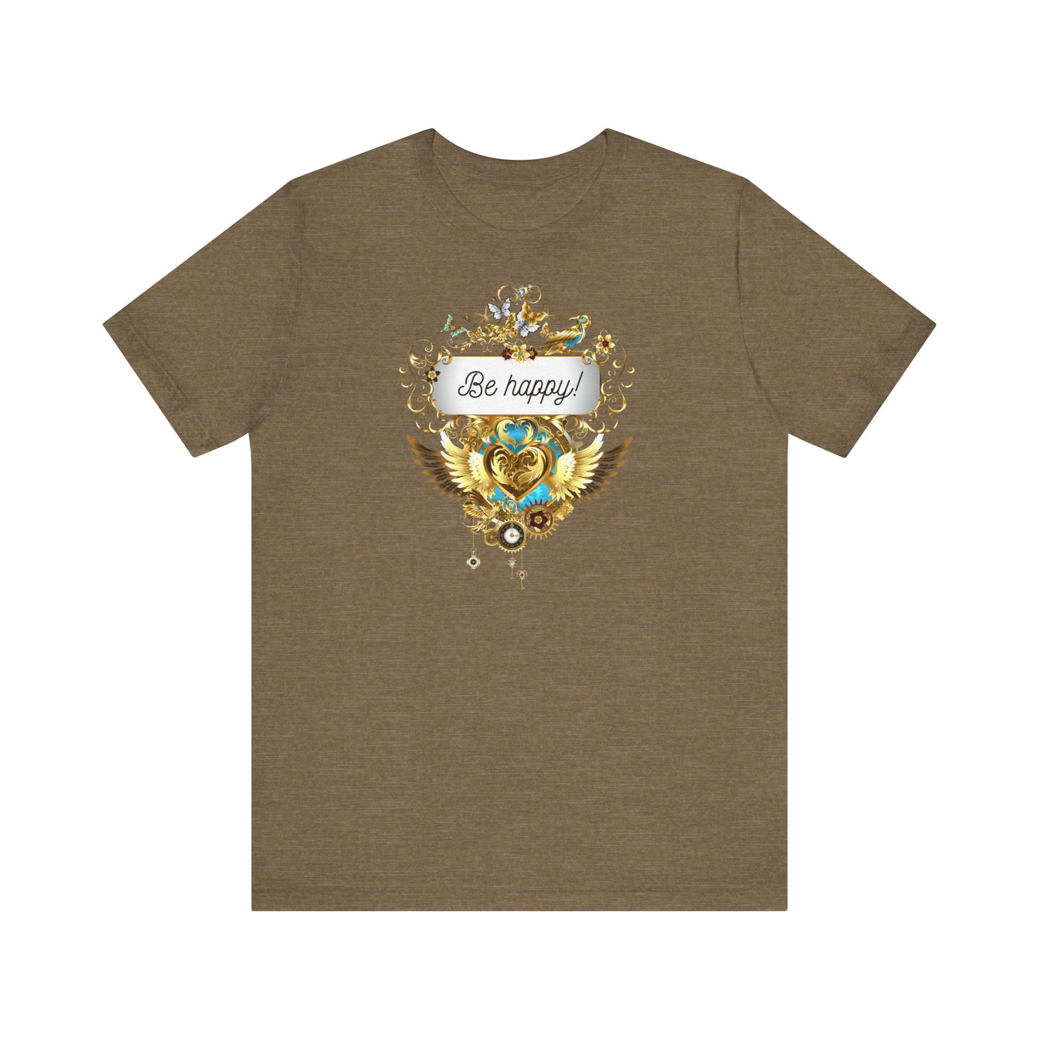 Be Happy - Spirituelles Damen T-Shirt - Divine DeSein