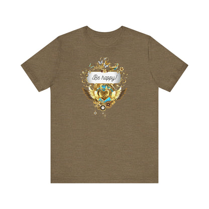 Be Happy - Spirituelles Damen T-Shirt - Divine DeSein