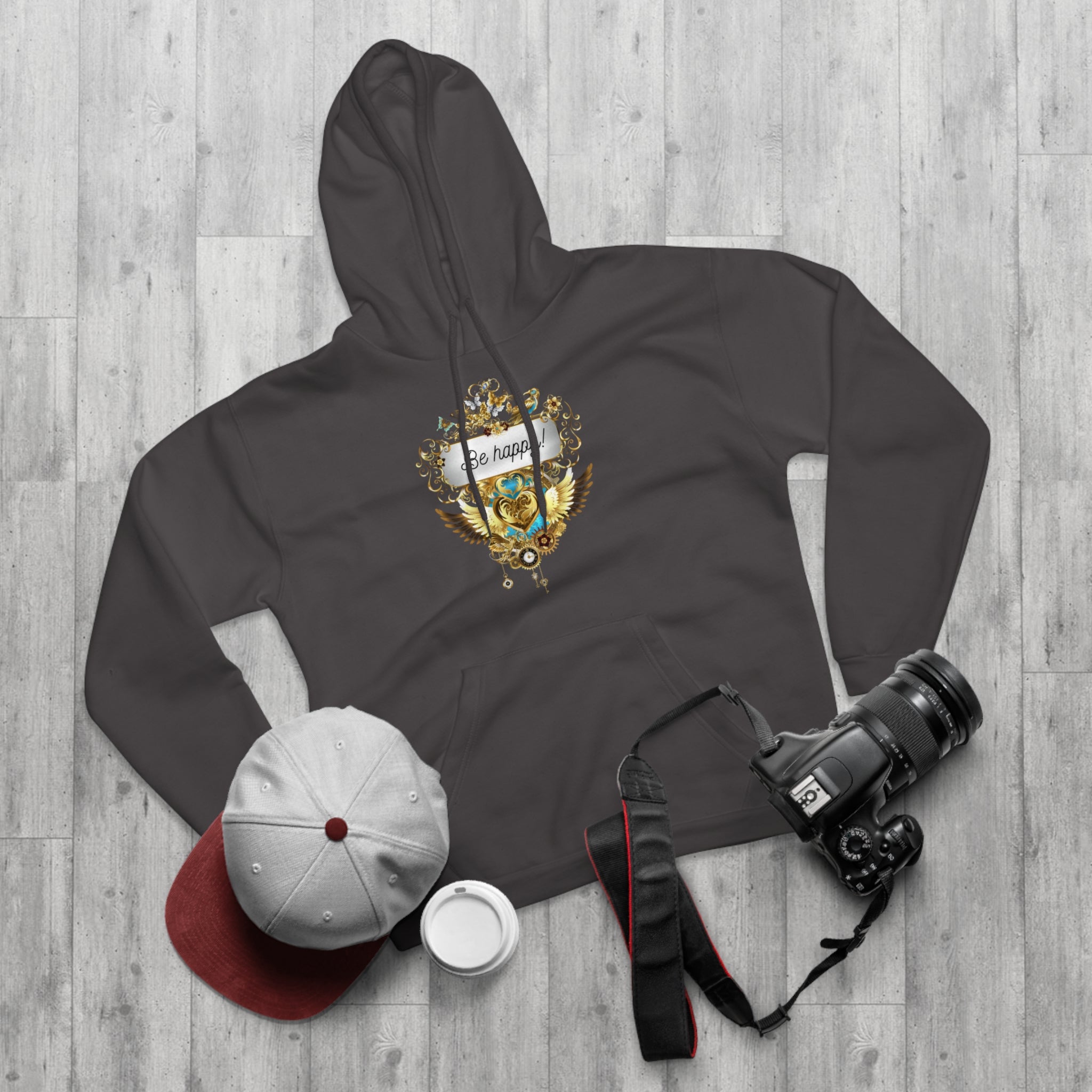 Be Happy kuscheliger Kapuzen Pullover Hoodie - Divine DeSein