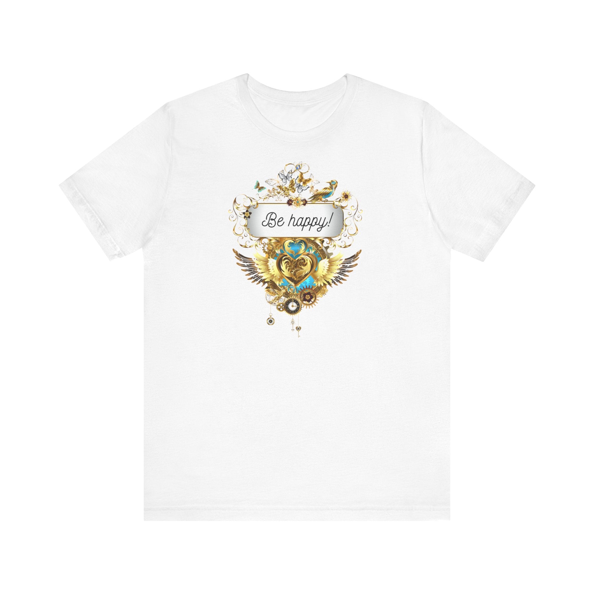 Be Happy - Spirituelles Damen T-Shirt - Divine DeSein