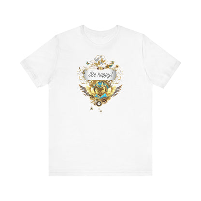 Be Happy - Spirituelles Damen T-Shirt - Divine DeSein
