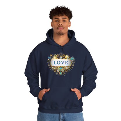 LOVE - Kuscheliger Statement Hoodie für Männer - Divine DeSein