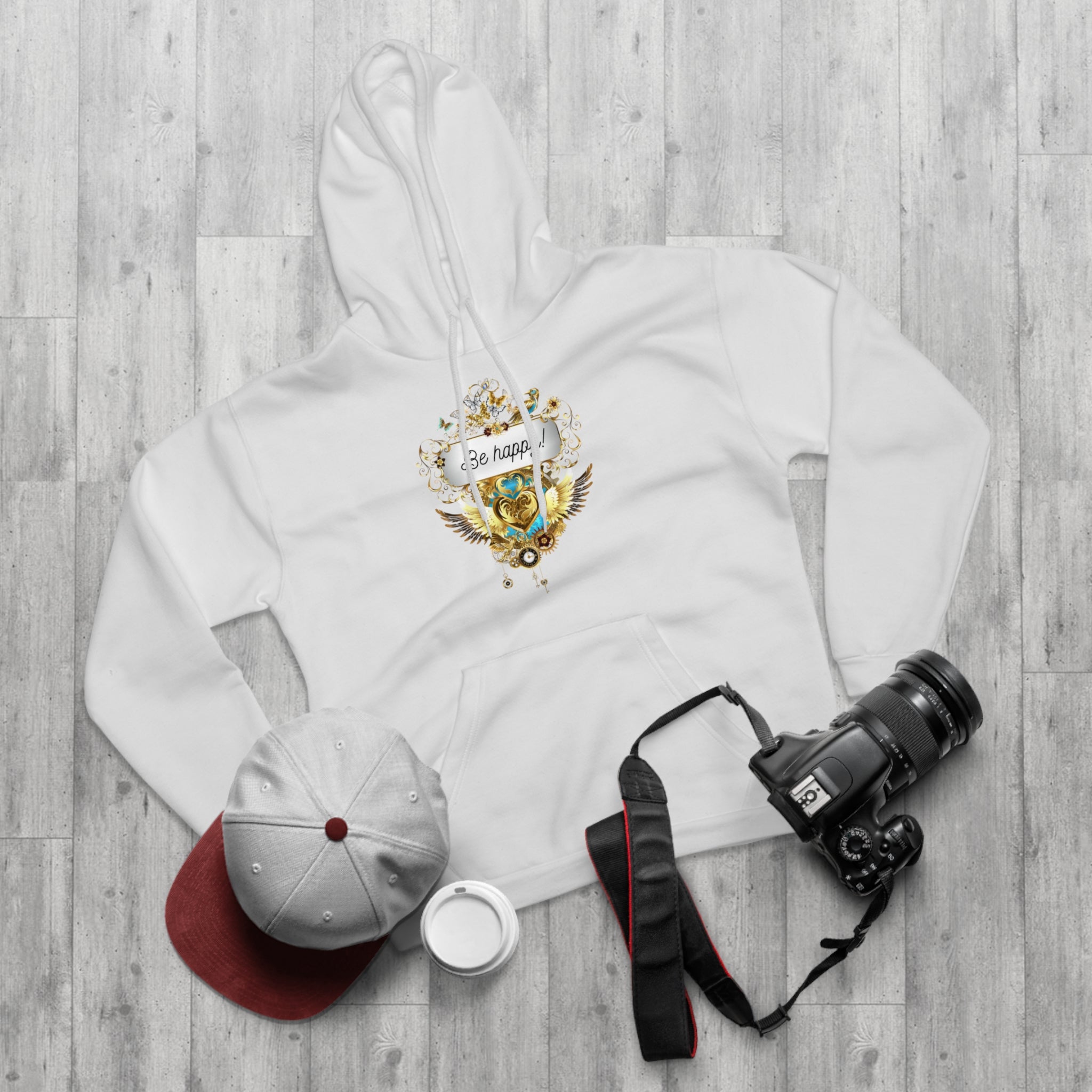 Be Happy kuscheliger Kapuzen Pullover Hoodie - Divine DeSein