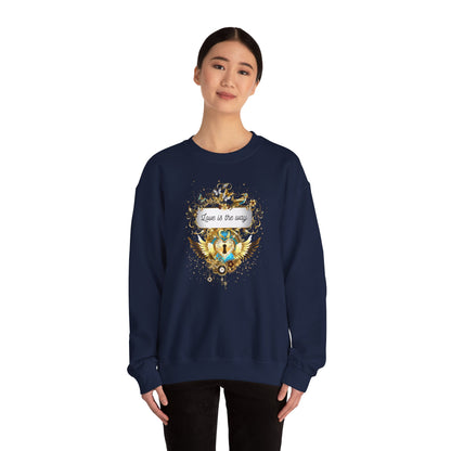 Love is the way - Spirituelles Wohlfühl Sweatshirt