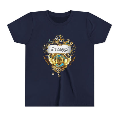 Kindershirt 'Be Happy' Design