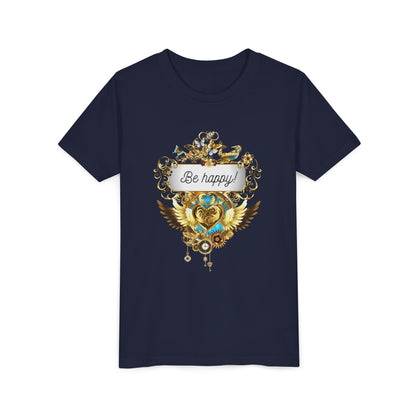Kindershirt 'Be Happy' Design