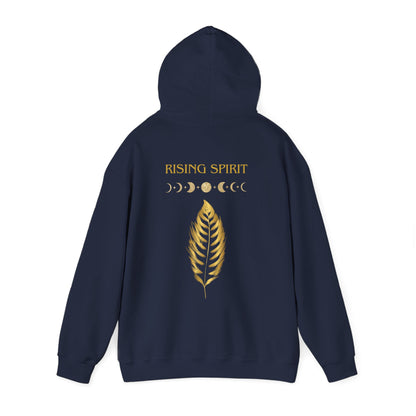 Rising Spirit - Kuscheliger Statement Hoodie für Männer - Divine DeSein