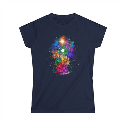 Ganesha - Spirituelles Damen T-Shirt mit indischem Elefantengott - Divine DeSein