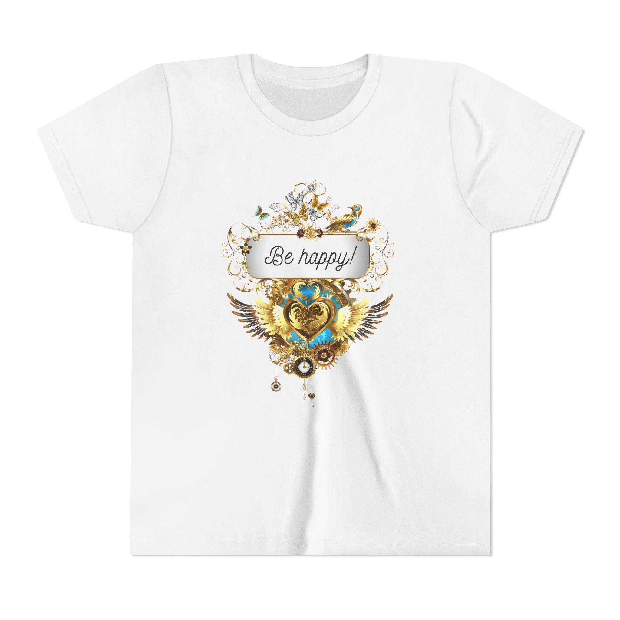 Kindershirt 'Be Happy' Design