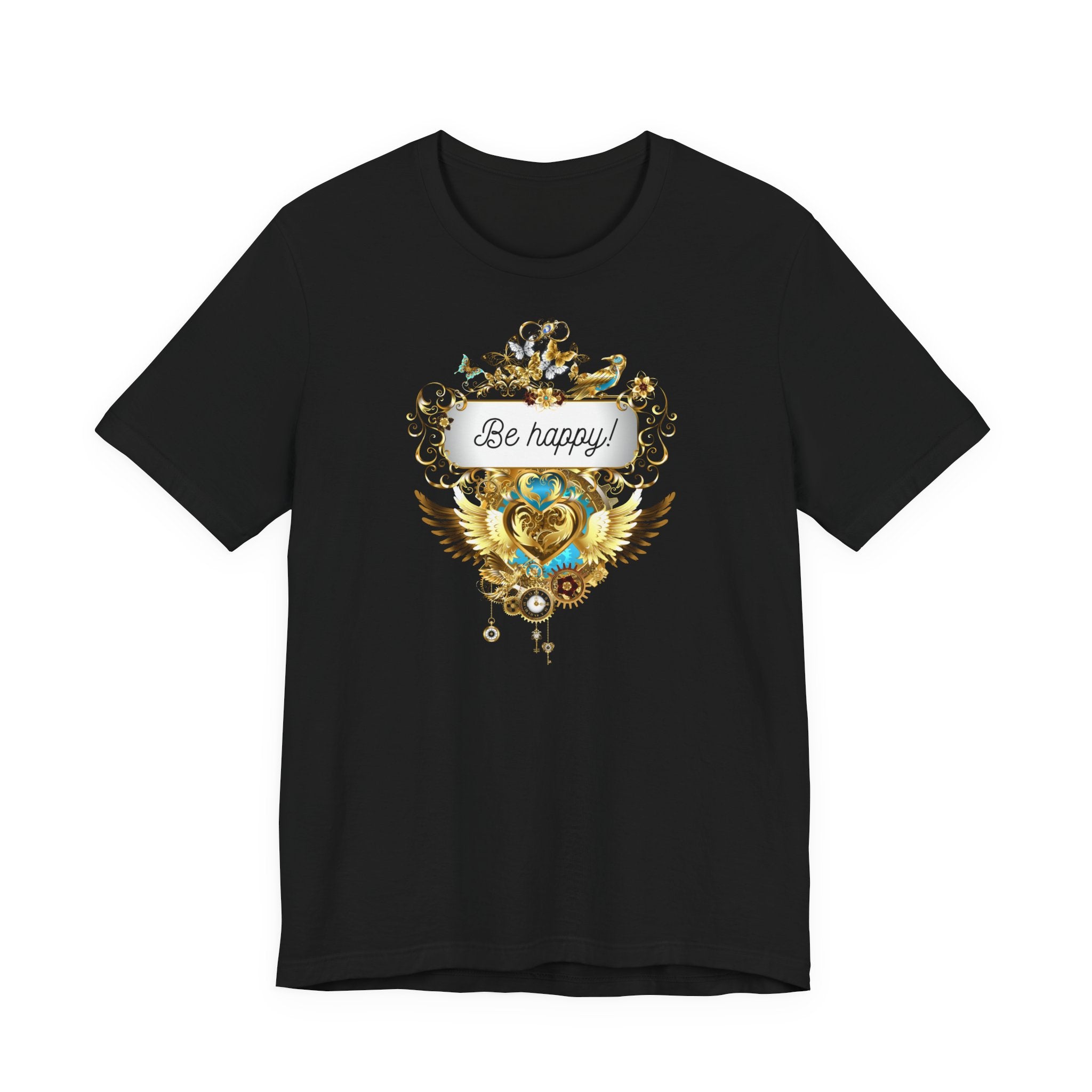 Be Happy - Spirituelles Damen T-Shirt - Divine DeSein