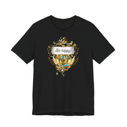 Be Happy - Spirituelles Damen T-Shirt - Divine DeSein