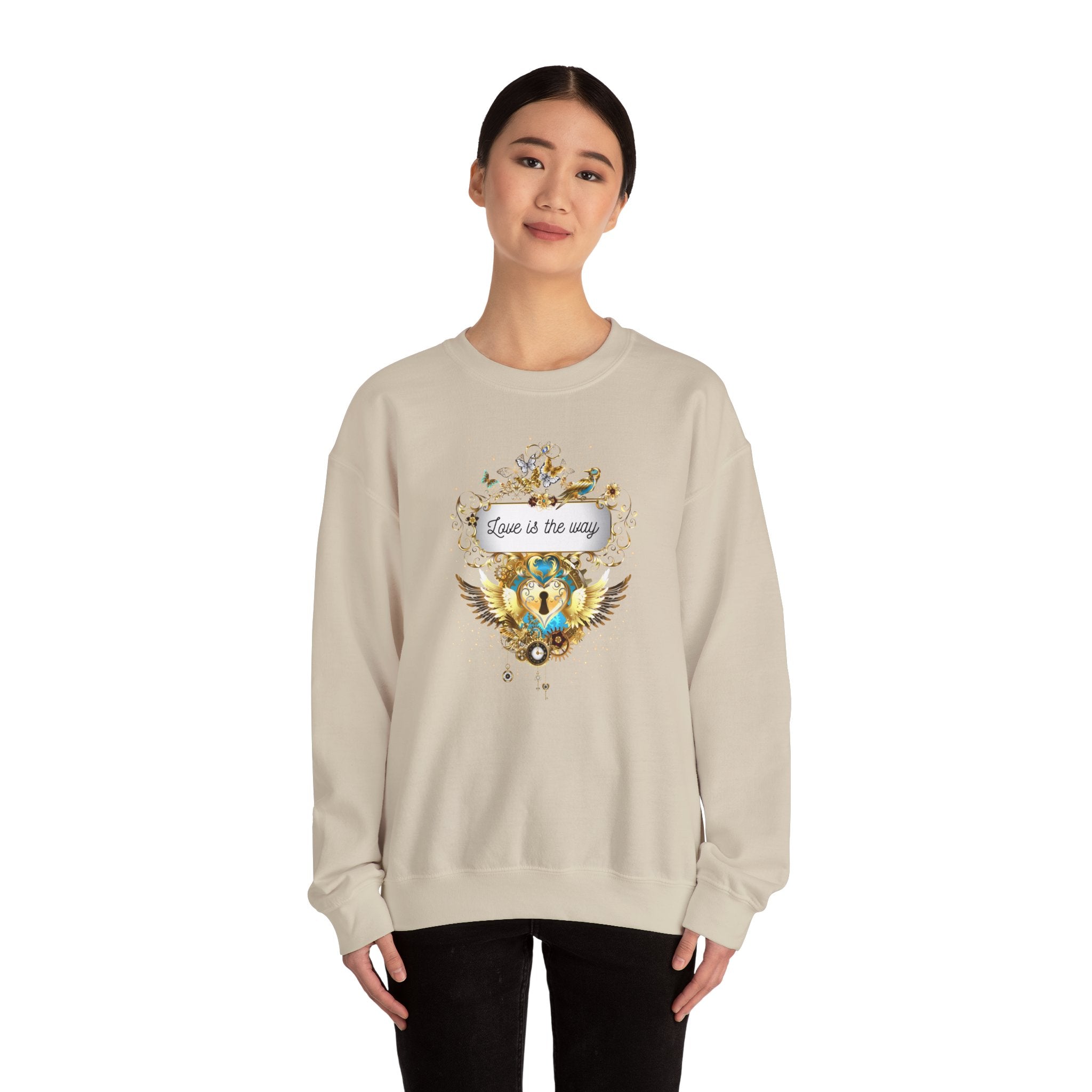 Love is the way - Spirituelles Wohlfühl Sweatshirt
