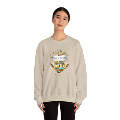 Love is the way - Spirituelles Wohlfühl Sweatshirt