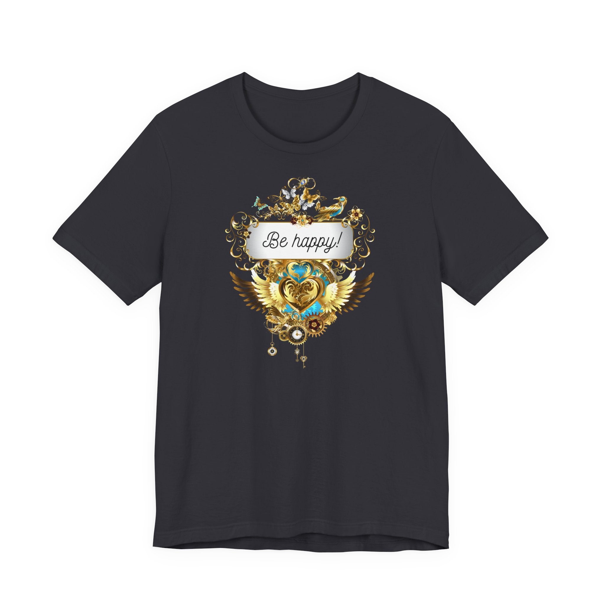 Be Happy - Spirituelles Damen T-Shirt - Divine DeSein