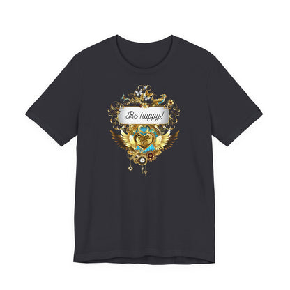 Be Happy - Spirituelles Damen T-Shirt - Divine DeSein