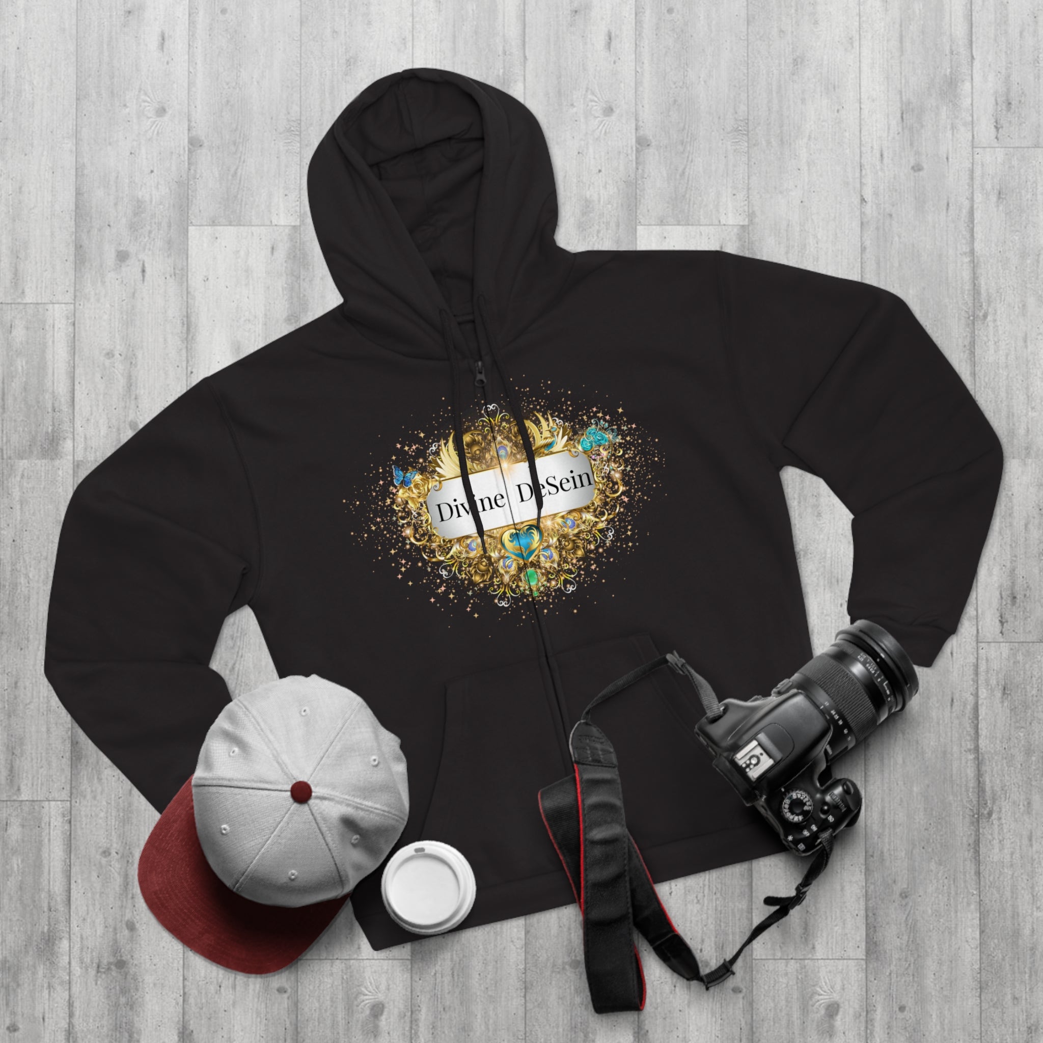 Space Energy Zip Hoodie with Universal Statement