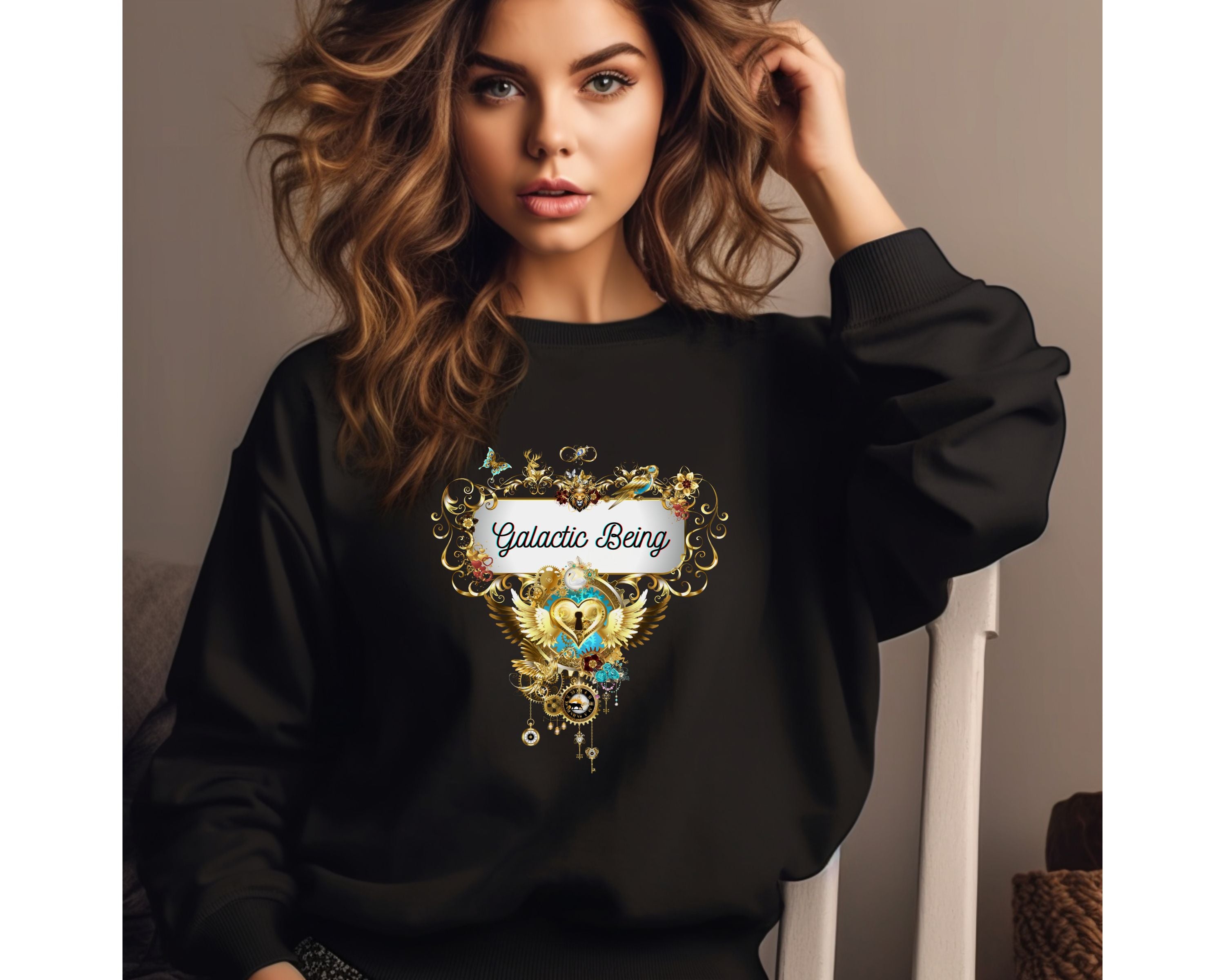 Galactic Being - Spirituelles Wohlfühl Sweatshirt