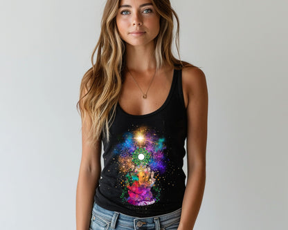 Damentop "Ganesha" Tank Top aus Bio-Baumwolle - Divine DeSein