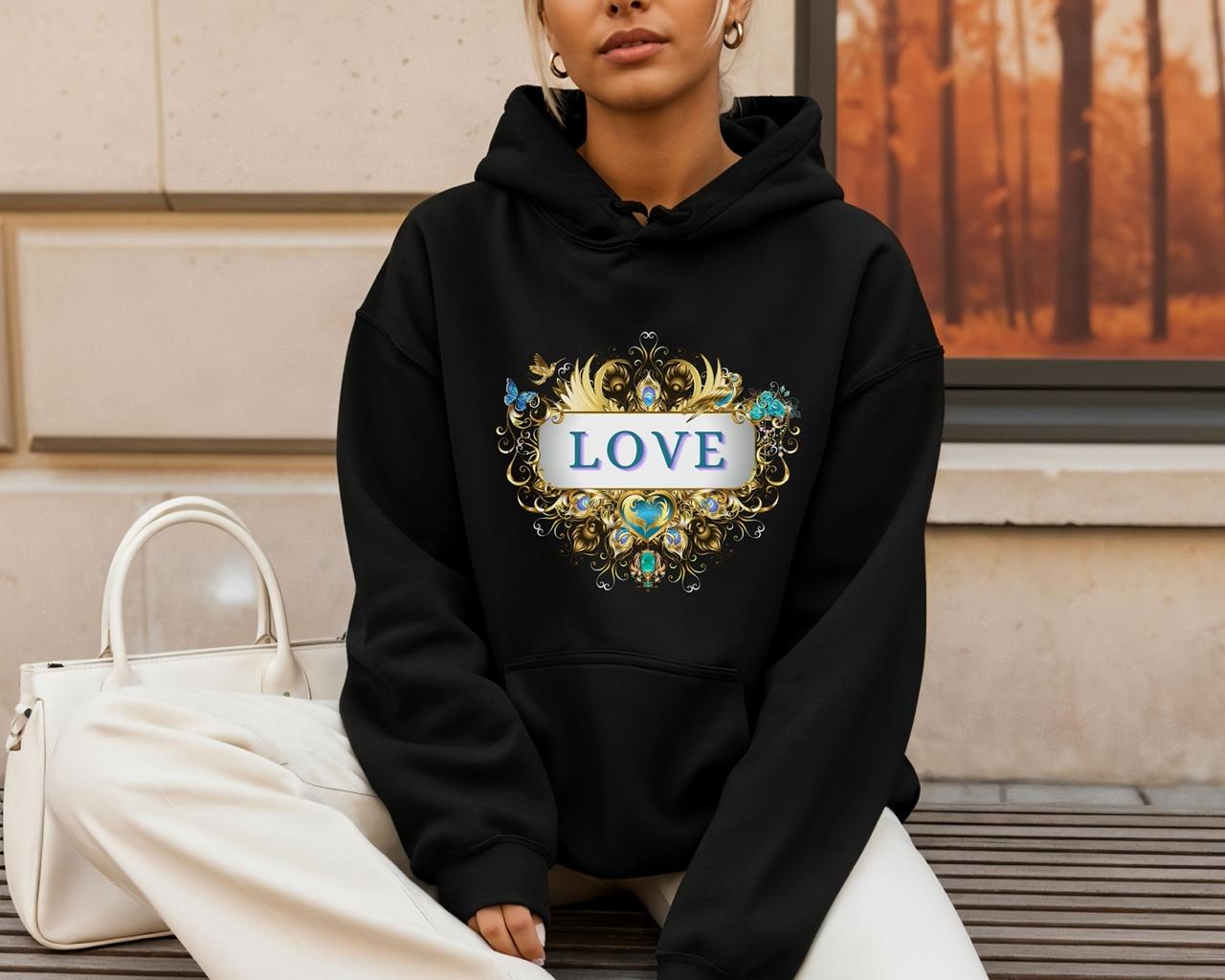 LOVE - Kuscheliger Statement Hoodie