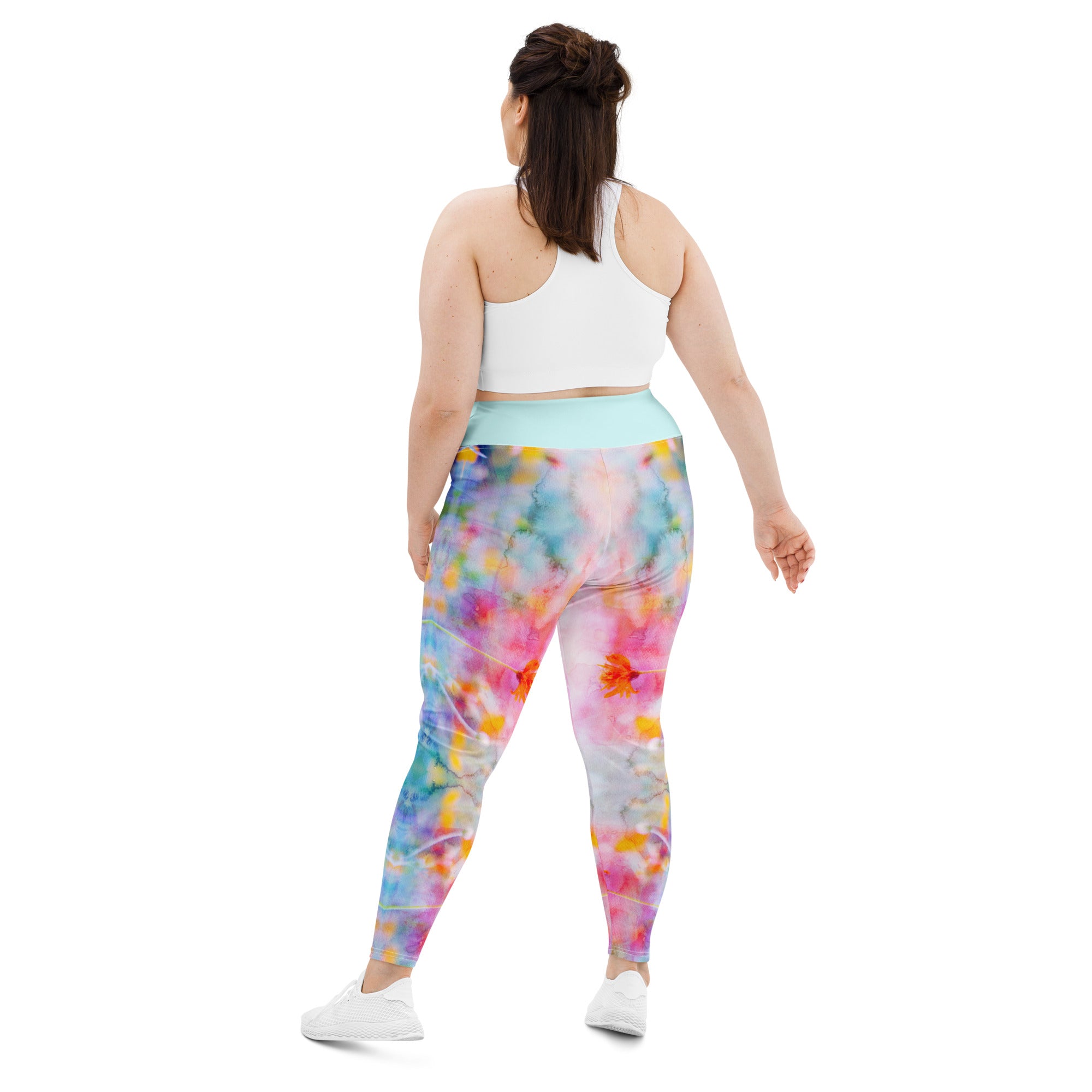 Aquarell-Leggings in Übergröße - Divine DeSein