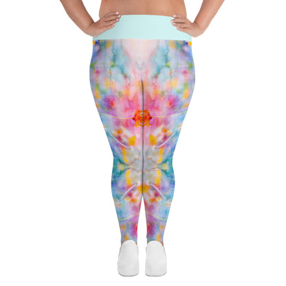 Aquarell-Leggings in Übergröße - Divine DeSein