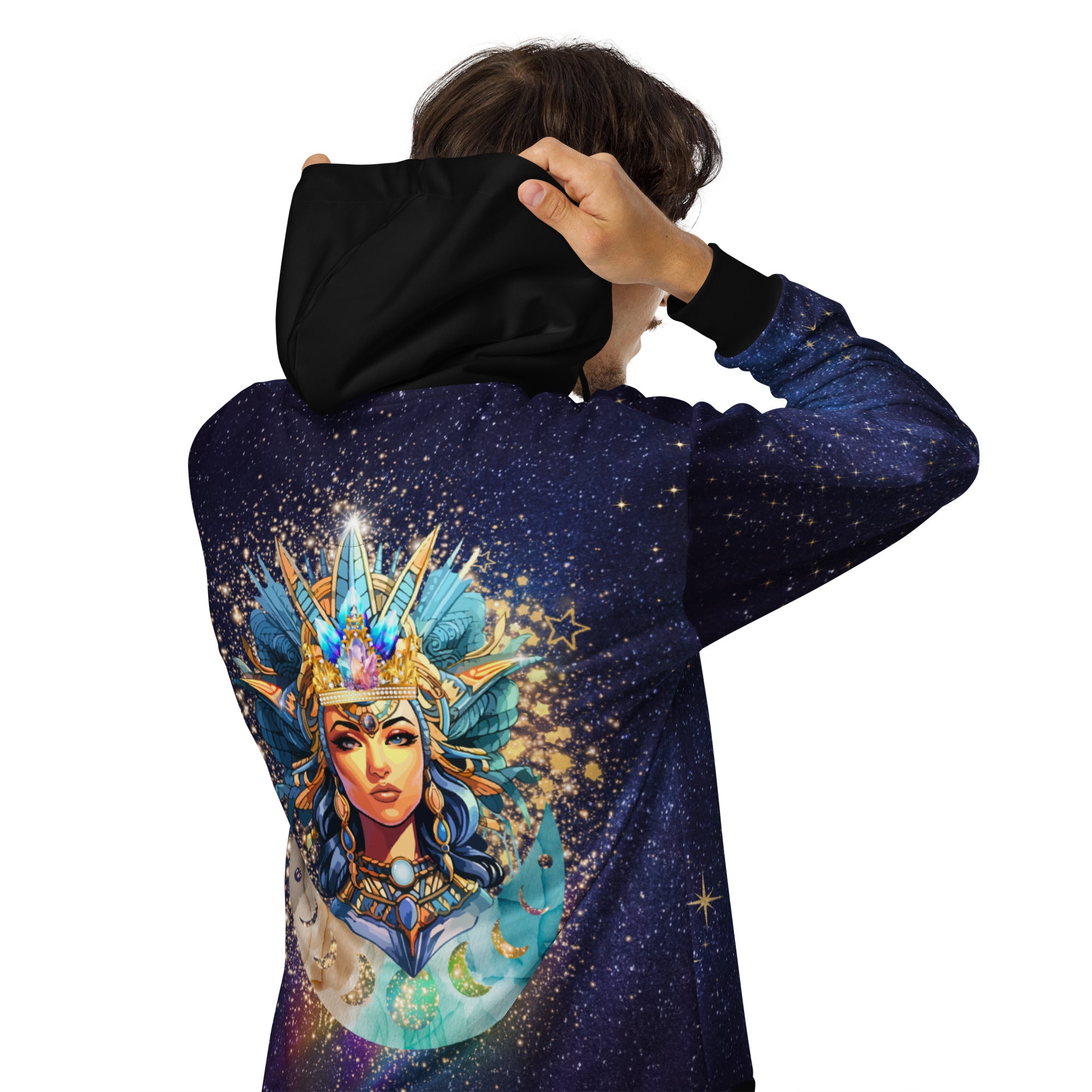Neith Göttin - Zip-Hoodie Universum