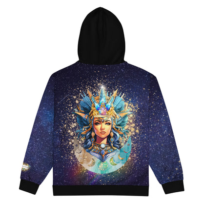 Neith Göttin - Zip-Hoodie Universum