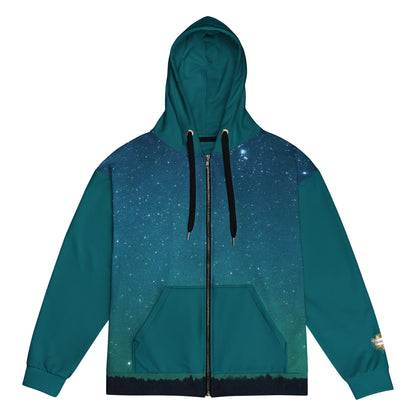 Neith Göttin - Unisex Zip-Hoodie Ozeanblau