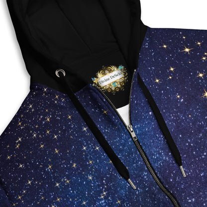 Neith Göttin - Zip-Hoodie Universum