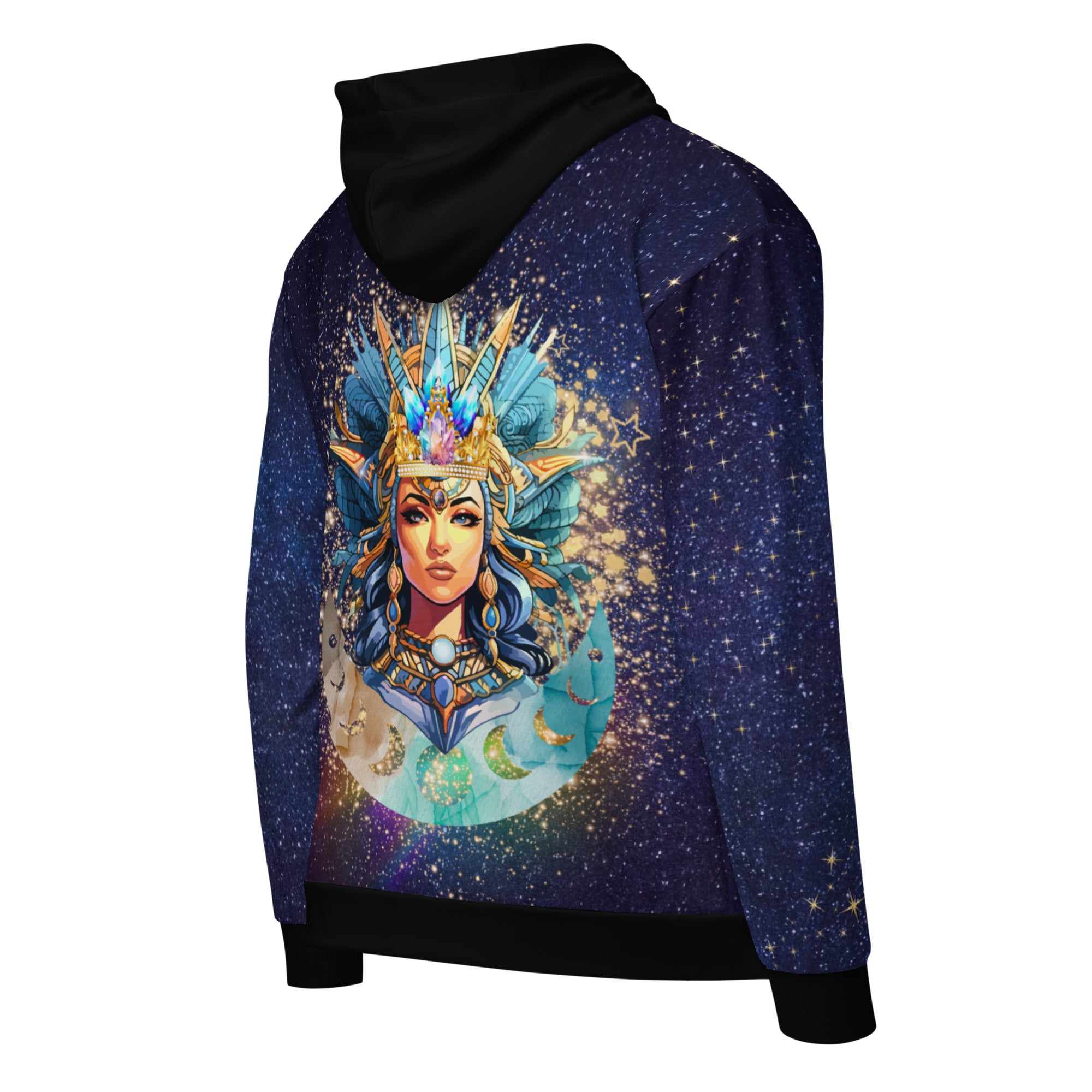 Neith Göttin - Zip-Hoodie Universum